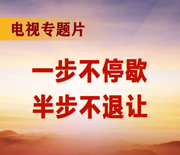 电视专题片《一步不停歇 半步不退让》